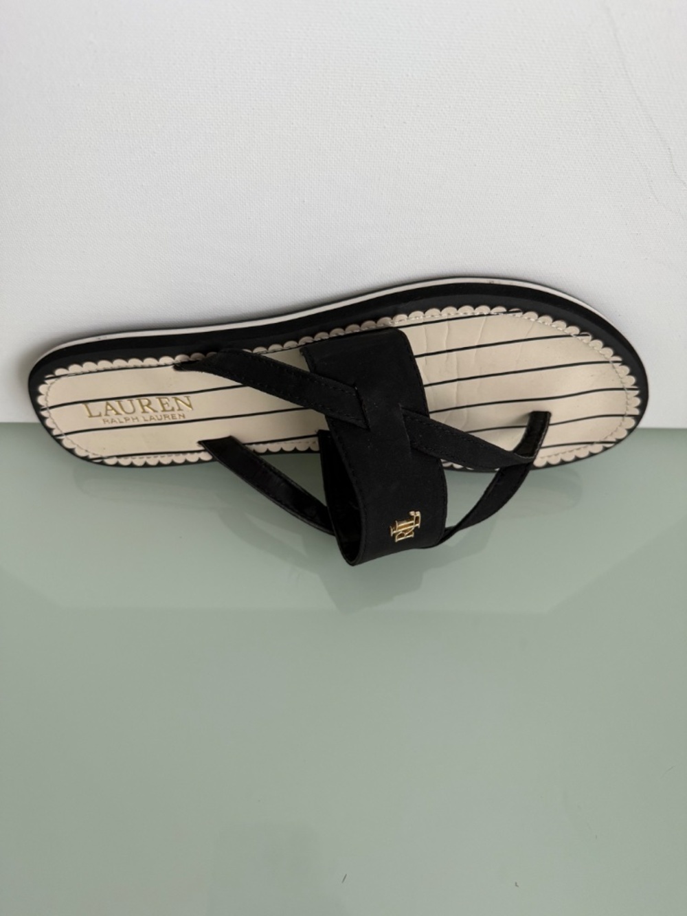 Lauren Ralph Lauren Rosalind Sandals Black Size 9 - Picture 7 of 16